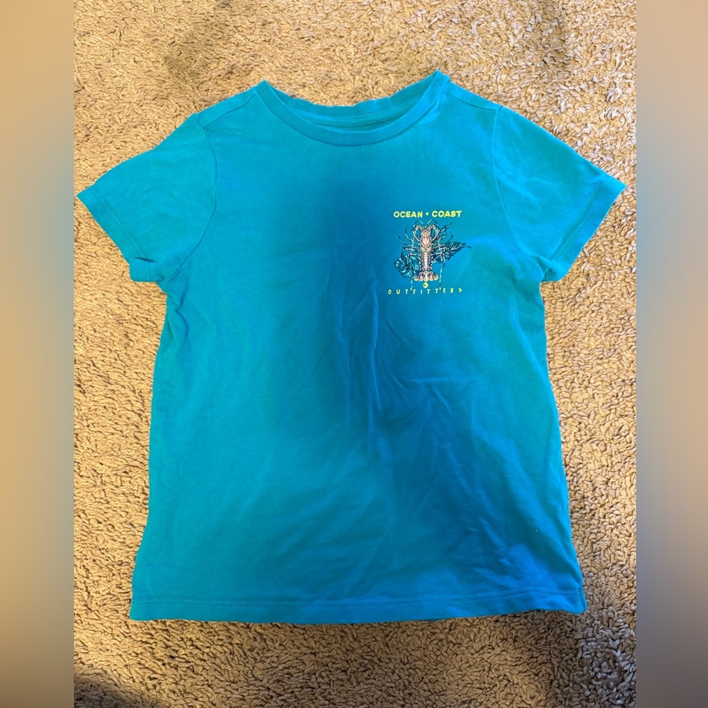Ocean Coast Kids Teal Short Sleeve Tee